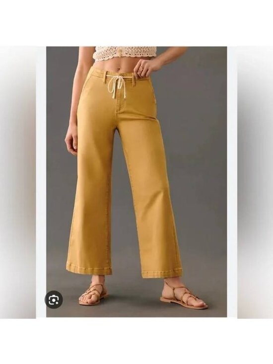 PAIGE Denim - NWT Paige Women’s Pants Size 30 Carly Vintage Golden Glow Wide Leg $225 MSRP